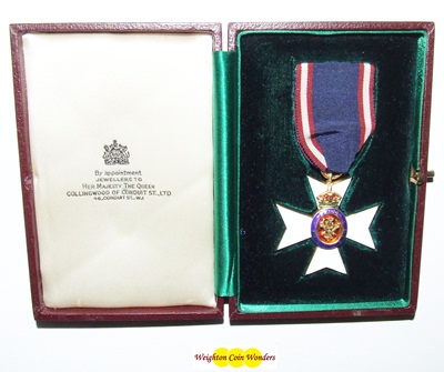 The Royal Victorian Order M.V.O (Member) 4th Class - Click Image to Close